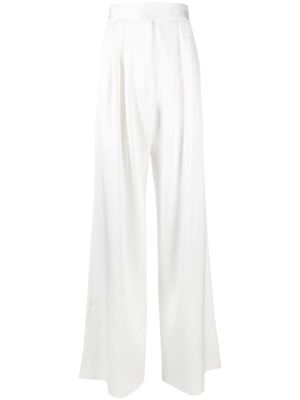 Alex Perry high-waisted tailored trousers - White