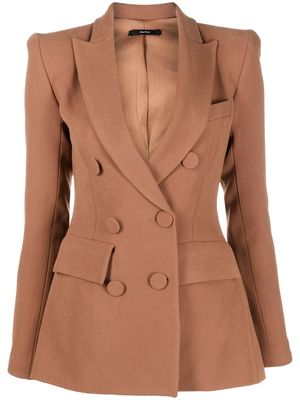 Alex Perry Landon double-breasted blazer - Brown