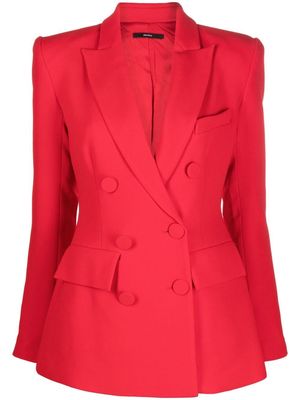 Alex Perry Landon double breasted blazer - Red