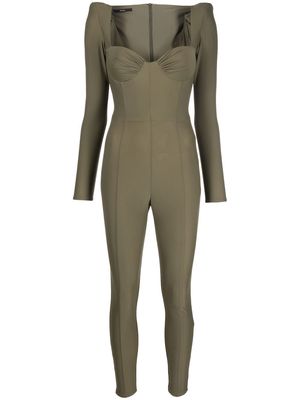 Alex Perry Lanson sweetheart-neck jumpsuit - Green