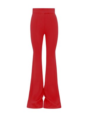 Alex Perry Marden crepe flared trousers
