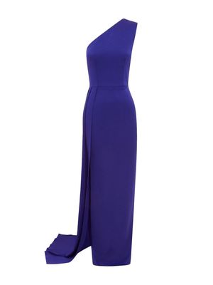 Alex Perry one-shoulder gown - Blue