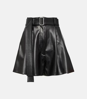 Alex Perry Pace high-rise pleated shorts