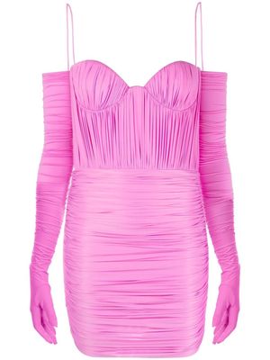 Alex Perry Paige ruched minidress - Pink