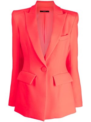 Alex Perry peak-lapel padded-shoulder blazer - Pink