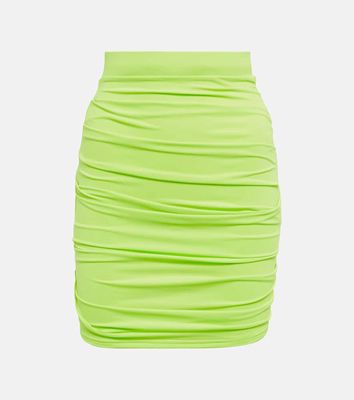 Alex Perry Ruched high-rise miniskirt