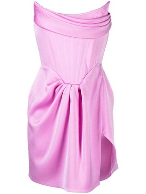 Alex Perry strapless draped minidress - Pink