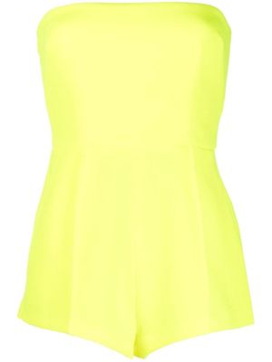 Alex Perry strapless fitted playsuit - Yellow