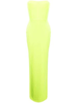 Alex Perry strapless maxi dress - Green