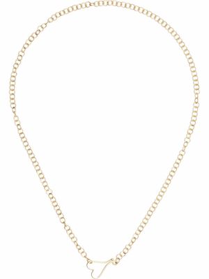 ALEXA DE LA CRUZ heart-charm chain necklace - Gold