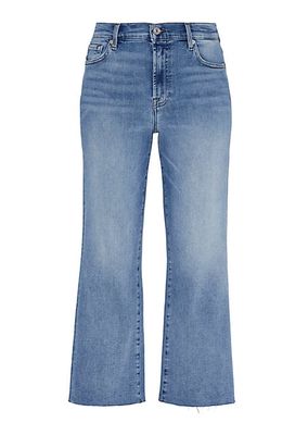 Alexa Mid-Rise Stretch Flared Jeans