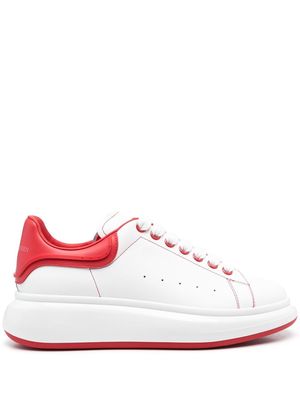 Alexander McQueen 50mm chunky lace-up leather sneakers - White