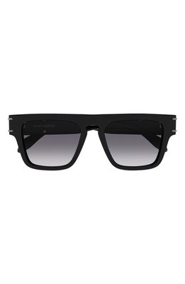 Alexander McQueen 52mm Square Sunglasses in Black