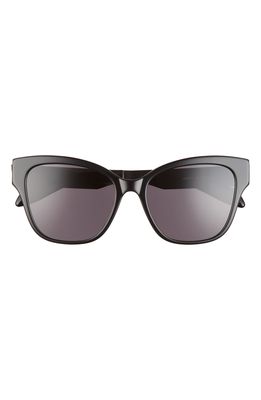 Alexander McQueen 56mm Cat Eye Sunglasses in Black