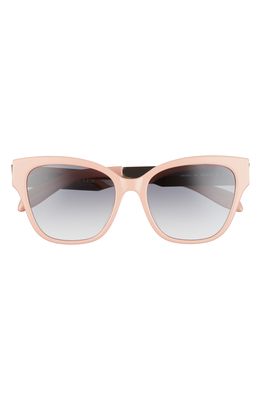 Alexander McQueen 56mm Cat Eye Sunglasses in Pink