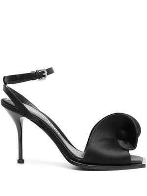 Alexander McQueen 75mm satin sandals - Black