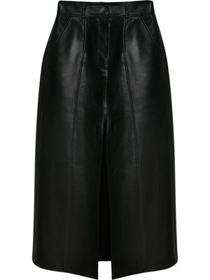 Alexander McQueen A-line midi skirt - Black