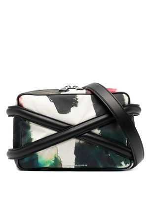Alexander McQueen all-over graphic-print shoulder bag - Black