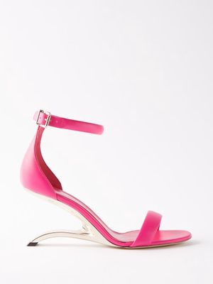 Alexander Mcqueen - Arc Leather Sandals - Womens - Pink