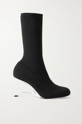 Alexander McQueen - Arc Stretch-knit Sock Boots - Black