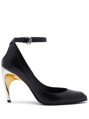 Alexander McQueen Armadillo ankle-strap pumps - Black