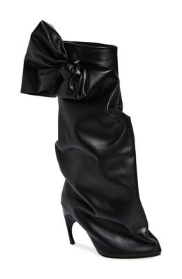 Alexander McQueen Armadillo Bow Boot in Black