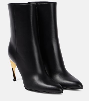 Alexander McQueen Armadillo leather ankle boots