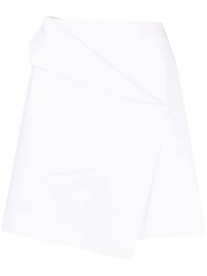 Alexander McQueen asymmetric miniskirt - Neutrals