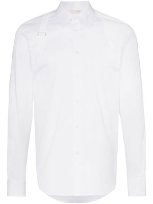 Alexander McQueen belt embellished shirt - White