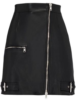 Alexander McQueen Biker zip-up miniskirt - Black