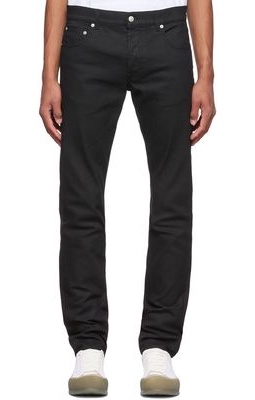 Alexander McQueen Black Embroidered Jeans