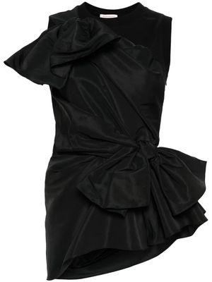 Alexander McQueen bow-detail sleeveless blouse - Black