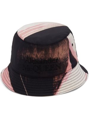 Alexander McQueen Brushstroke bucket hat - Black