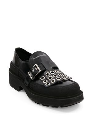 Alexander McQueen buckle-fastening tassel monk shoes - Black