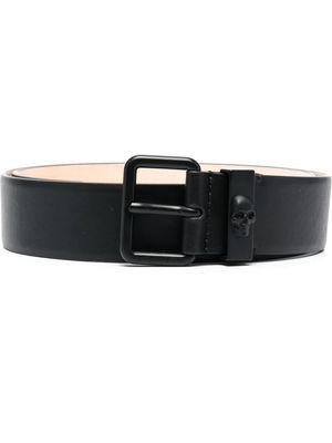 Alexander McQueen buckle leather belt - Black