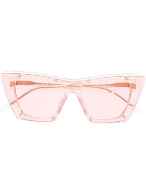 Alexander McQueen cat eye-frame sunglasses - Yellow