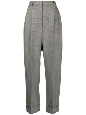 Alexander McQueen checked tailored trousers - Black