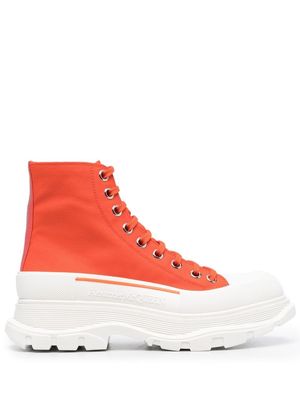 Alexander McQueen chunky high-top sneakers - Orange