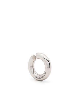 Alexander McQueen chunky hoop earrings - Silver