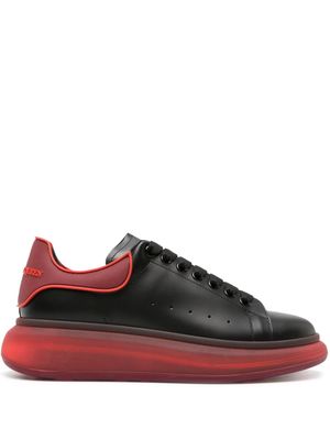 Alexander McQueen chunky lace-up leather sneakers - Black