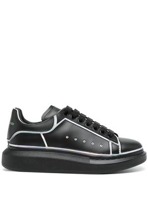 Alexander McQueen contrasting-trim leather sneakers - Black