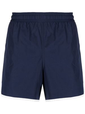 Alexander McQueen contrasting trim swim shorts - Blue