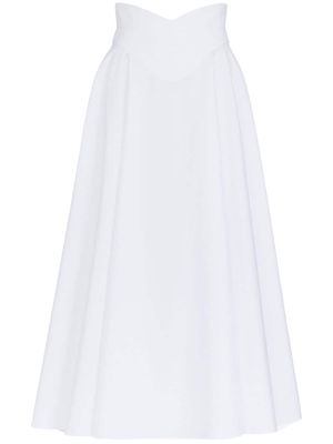 Alexander McQueen corset midi skirt - White