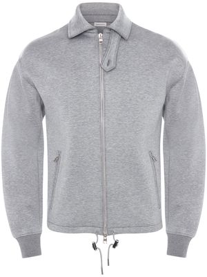 Alexander McQueen cotton-blend bomber jacket - Grey