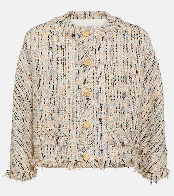 Alexander McQueen Cotton-blend tweed jacket