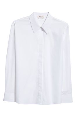 Alexander McQueen Cotton Button-Up Shirt in White