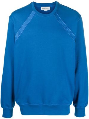 Alexander McQueen cotton crew neck sweatshirt - Blue