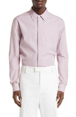 Alexander McQueen Cotton Poplin Button-Up Shirt in Pale Lilac