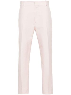 Alexander McQueen cotton tailored trousers - Pink