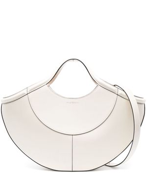 Alexander McQueen Cove leather tote bag - White